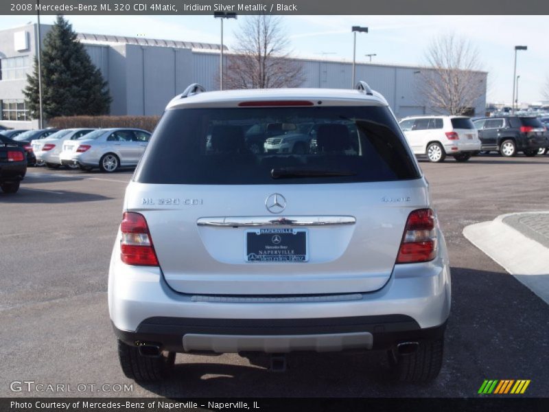 Iridium Silver Metallic / Black 2008 Mercedes-Benz ML 320 CDI 4Matic