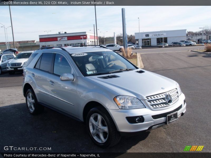 Iridium Silver Metallic / Black 2008 Mercedes-Benz ML 320 CDI 4Matic