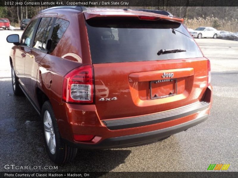 Copperhead Pearl / Dark Slate Gray 2012 Jeep Compass Latitude 4x4