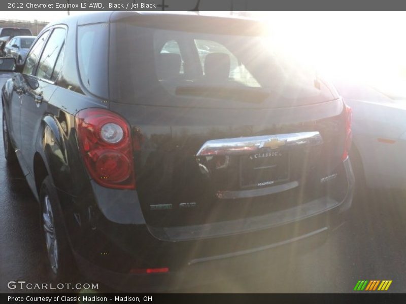 Black / Jet Black 2012 Chevrolet Equinox LS AWD