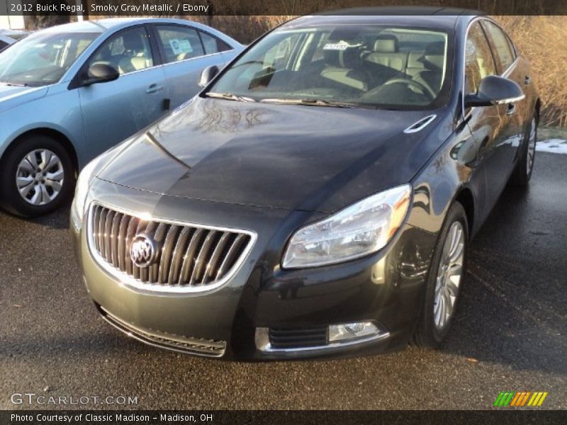 Smoky Gray Metallic / Ebony 2012 Buick Regal