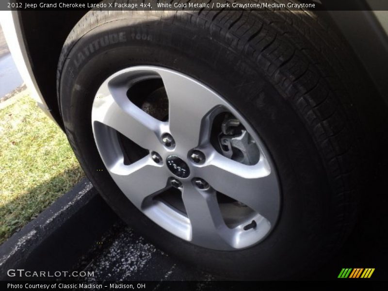 White Gold Metallic / Dark Graystone/Medium Graystone 2012 Jeep Grand Cherokee Laredo X Package 4x4