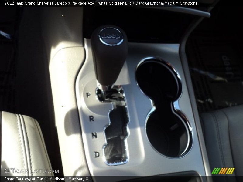 White Gold Metallic / Dark Graystone/Medium Graystone 2012 Jeep Grand Cherokee Laredo X Package 4x4