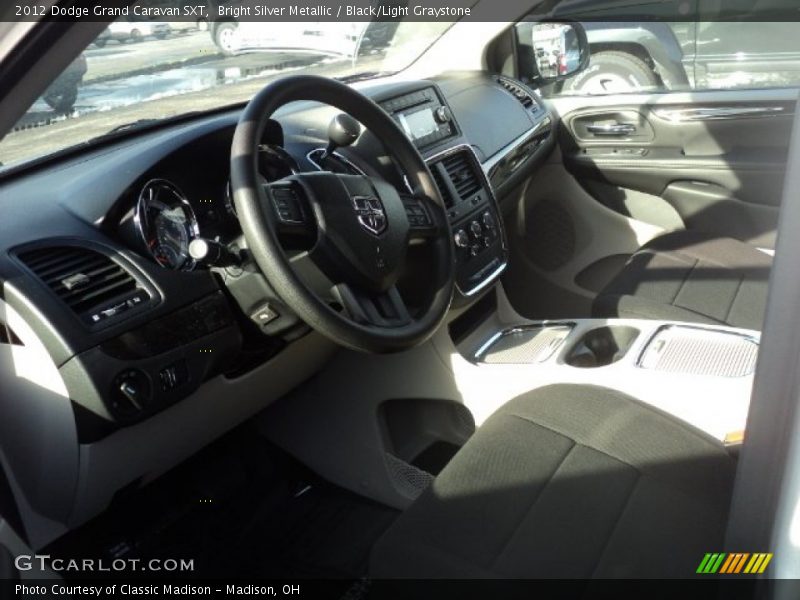 Bright Silver Metallic / Black/Light Graystone 2012 Dodge Grand Caravan SXT