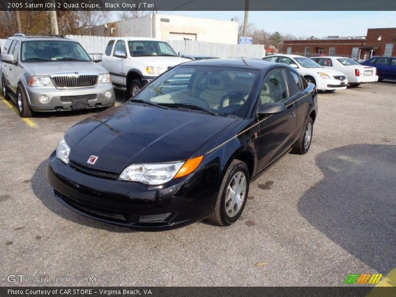 Black Onyx / Tan 2005 Saturn ION 2 Quad Coupe