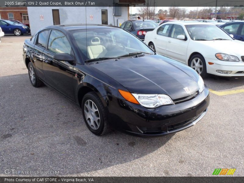 Black Onyx / Tan 2005 Saturn ION 2 Quad Coupe