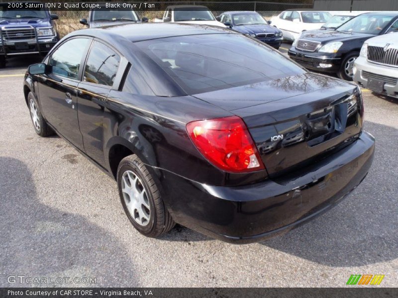 Black Onyx / Tan 2005 Saturn ION 2 Quad Coupe