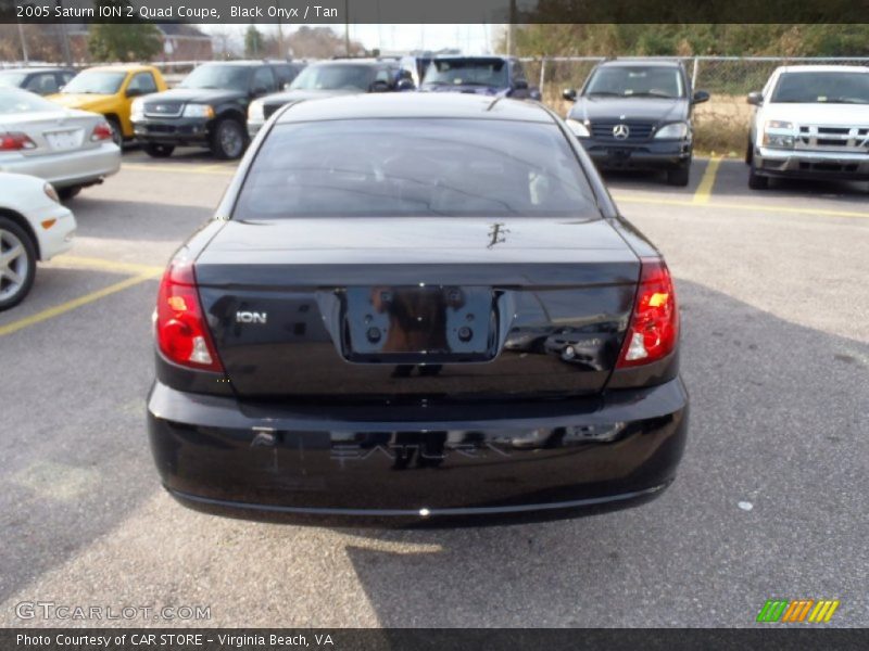 Black Onyx / Tan 2005 Saturn ION 2 Quad Coupe