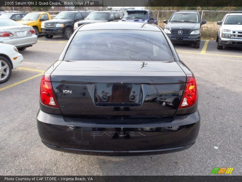 Black Onyx / Tan 2005 Saturn ION 2 Quad Coupe