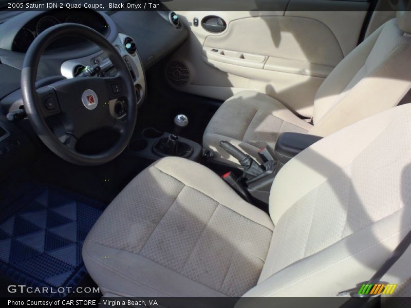 Black Onyx / Tan 2005 Saturn ION 2 Quad Coupe