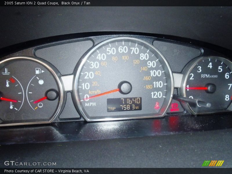 Black Onyx / Tan 2005 Saturn ION 2 Quad Coupe