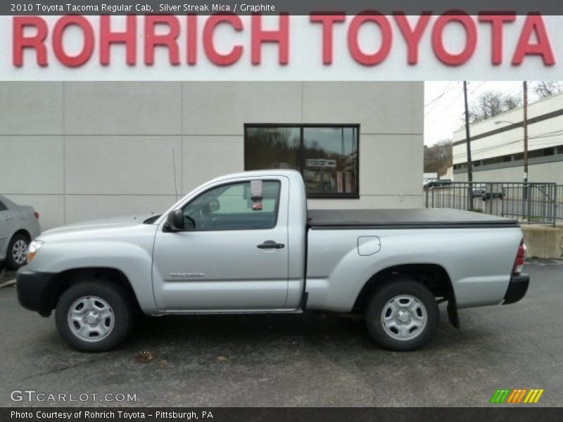 Silver Streak Mica / Graphite 2010 Toyota Tacoma Regular Cab