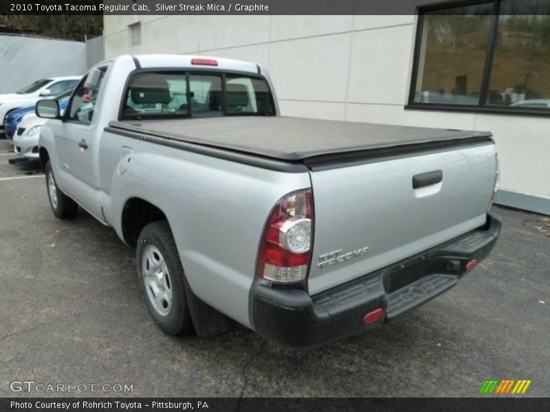 Silver Streak Mica / Graphite 2010 Toyota Tacoma Regular Cab
