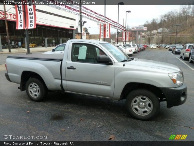 Silver Streak Mica / Graphite 2010 Toyota Tacoma Regular Cab