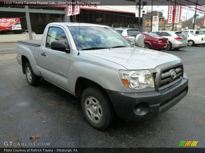 Silver Streak Mica / Graphite 2010 Toyota Tacoma Regular Cab