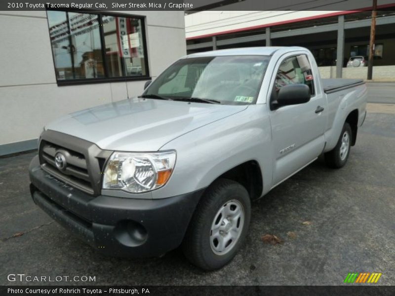 Silver Streak Mica / Graphite 2010 Toyota Tacoma Regular Cab