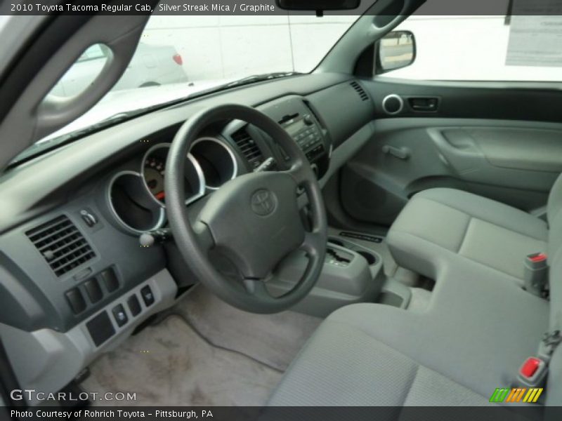 Silver Streak Mica / Graphite 2010 Toyota Tacoma Regular Cab