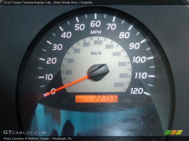 Silver Streak Mica / Graphite 2010 Toyota Tacoma Regular Cab