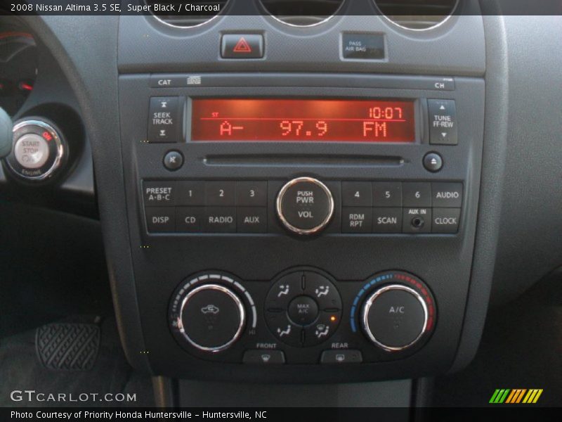 Super Black / Charcoal 2008 Nissan Altima 3.5 SE
