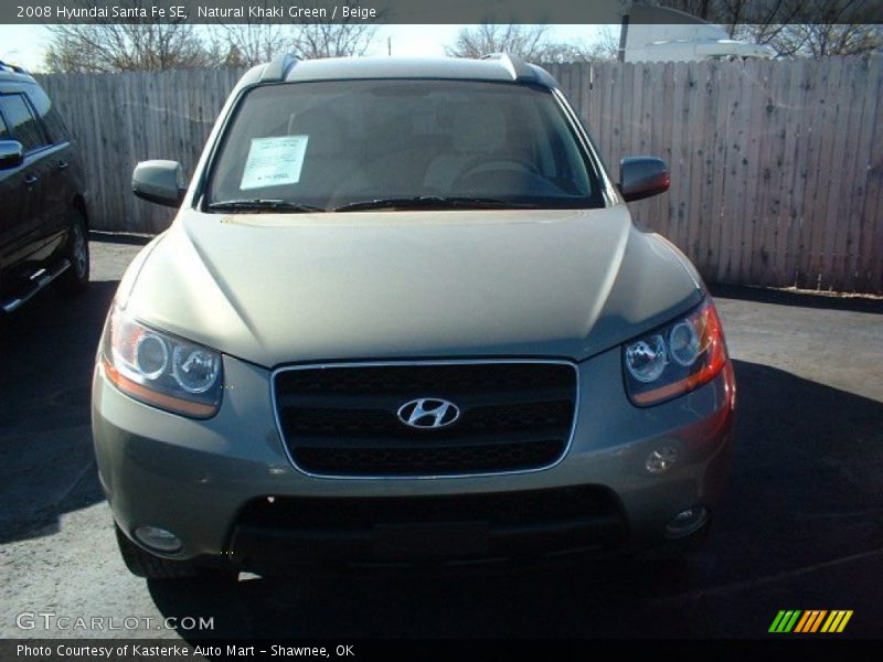 Natural Khaki Green / Beige 2008 Hyundai Santa Fe SE