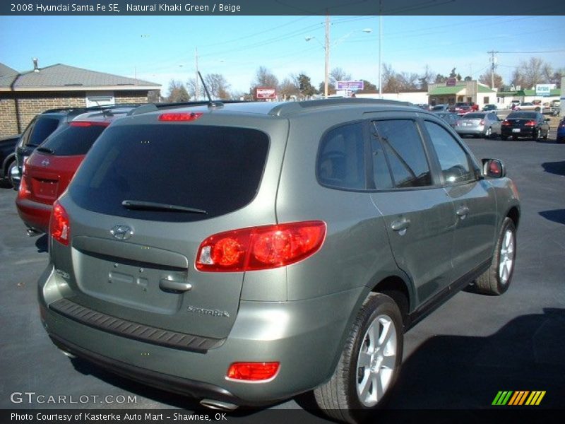 Natural Khaki Green / Beige 2008 Hyundai Santa Fe SE