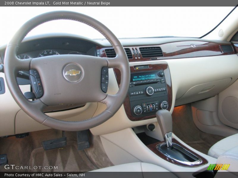 Gold Mist Metallic / Neutral Beige 2008 Chevrolet Impala LT