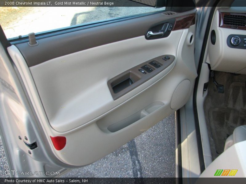Gold Mist Metallic / Neutral Beige 2008 Chevrolet Impala LT