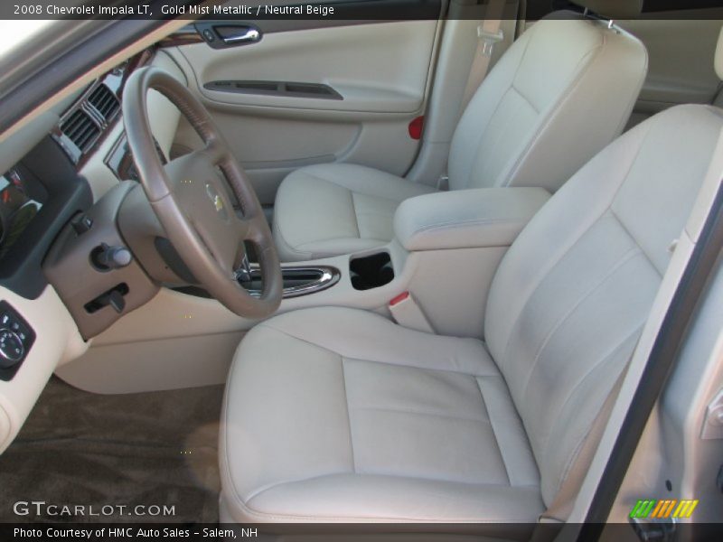 Gold Mist Metallic / Neutral Beige 2008 Chevrolet Impala LT