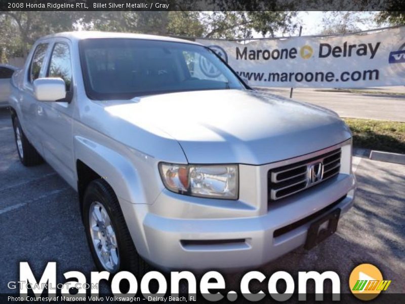 Billet Silver Metallic / Gray 2008 Honda Ridgeline RTL