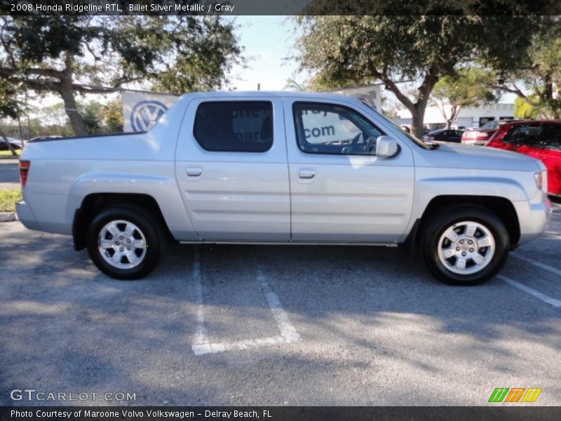 Billet Silver Metallic / Gray 2008 Honda Ridgeline RTL