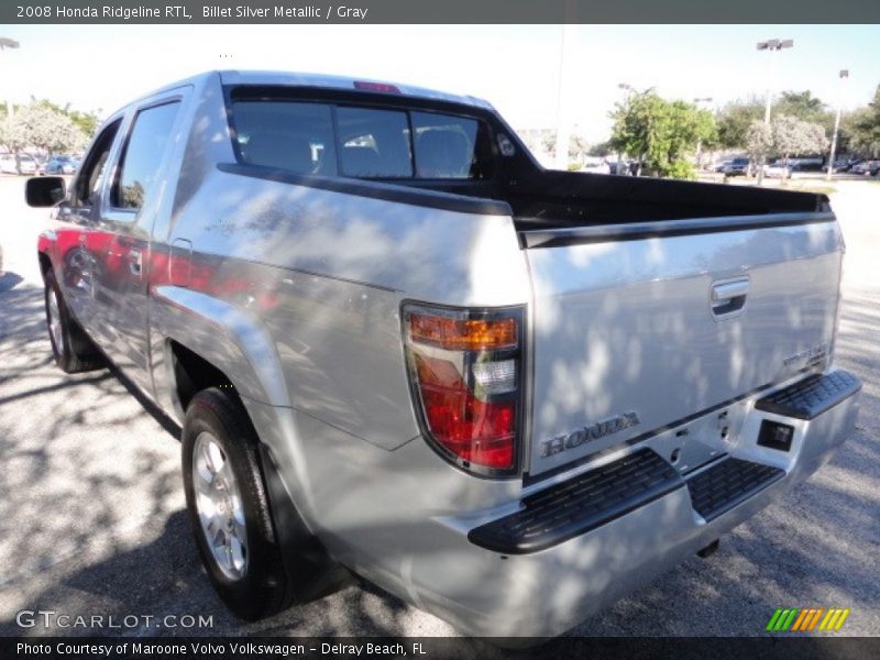 Billet Silver Metallic / Gray 2008 Honda Ridgeline RTL