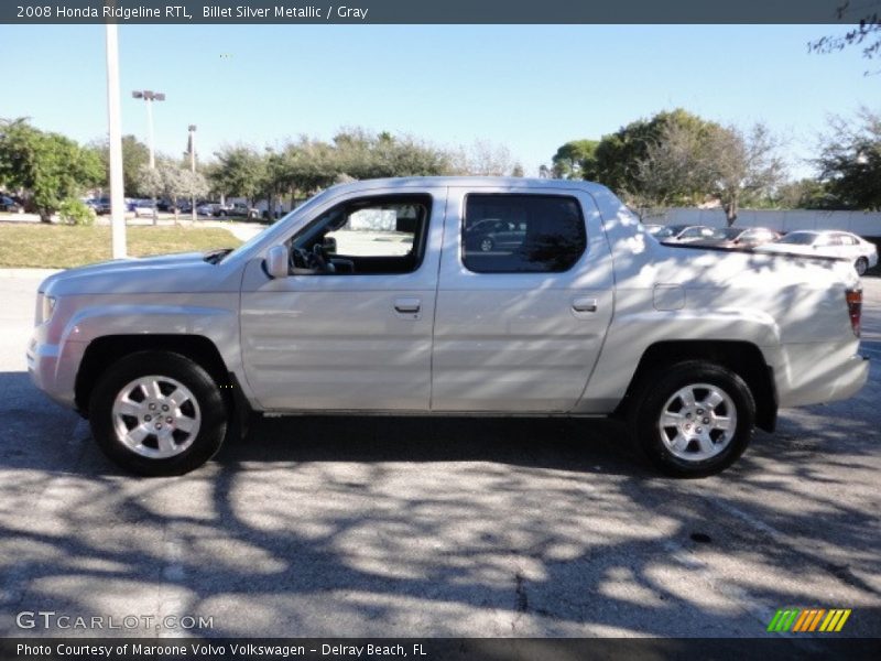 Billet Silver Metallic / Gray 2008 Honda Ridgeline RTL