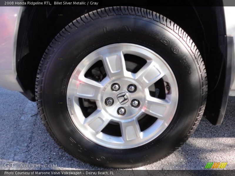 Billet Silver Metallic / Gray 2008 Honda Ridgeline RTL