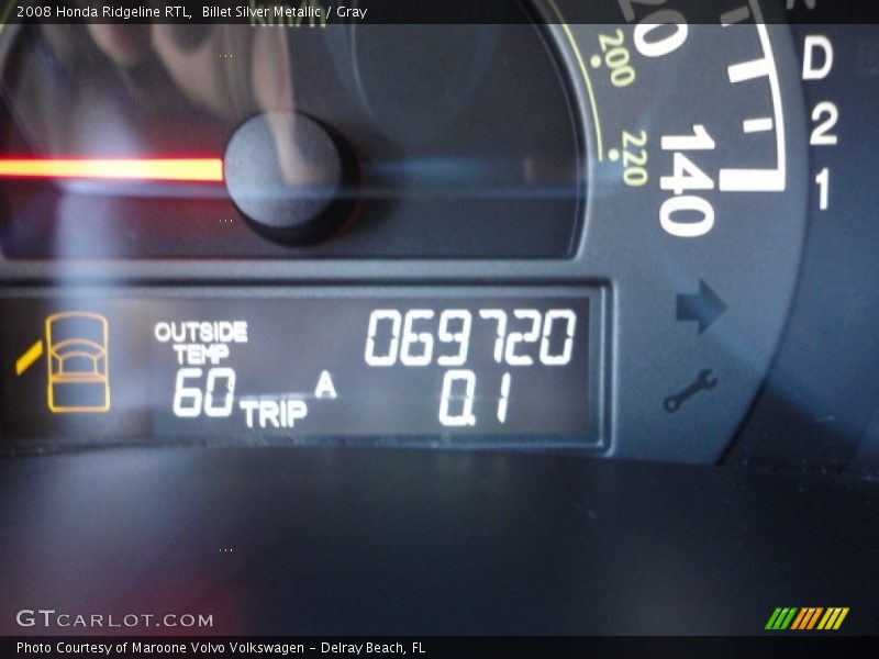 Billet Silver Metallic / Gray 2008 Honda Ridgeline RTL