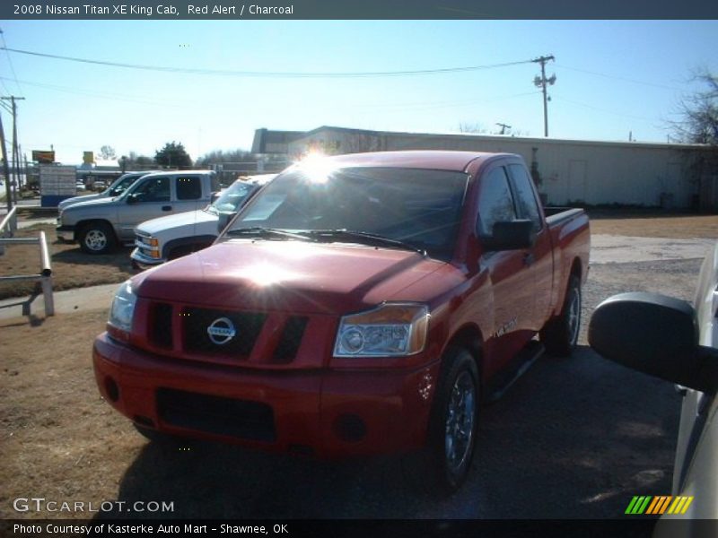 Red Alert / Charcoal 2008 Nissan Titan XE King Cab