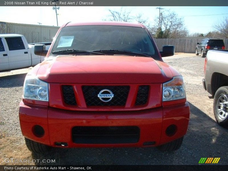 Red Alert / Charcoal 2008 Nissan Titan XE King Cab