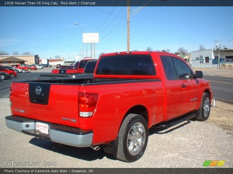 Red Alert / Charcoal 2008 Nissan Titan XE King Cab