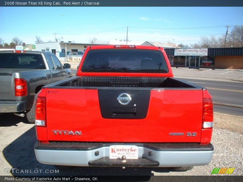 Red Alert / Charcoal 2008 Nissan Titan XE King Cab