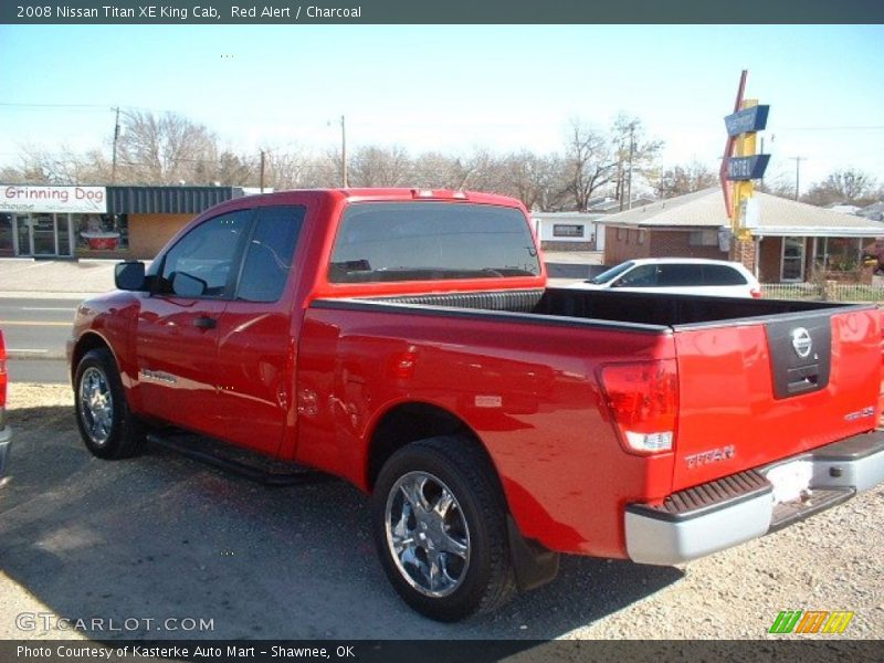Red Alert / Charcoal 2008 Nissan Titan XE King Cab