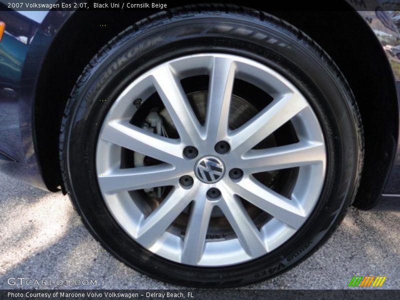 Black Uni / Cornsilk Beige 2007 Volkswagen Eos 2.0T