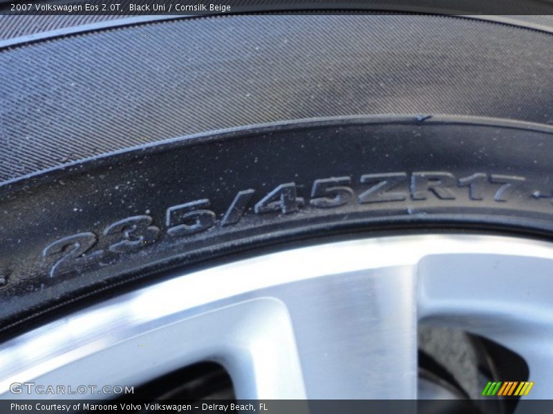 Black Uni / Cornsilk Beige 2007 Volkswagen Eos 2.0T