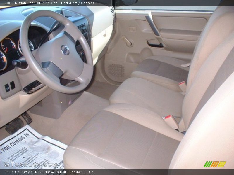 Red Alert / Charcoal 2008 Nissan Titan XE King Cab