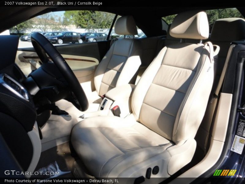 Black Uni / Cornsilk Beige 2007 Volkswagen Eos 2.0T