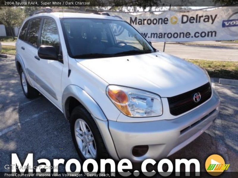 Super White / Dark Charcoal 2004 Toyota RAV4