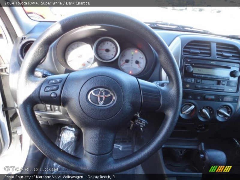 Super White / Dark Charcoal 2004 Toyota RAV4