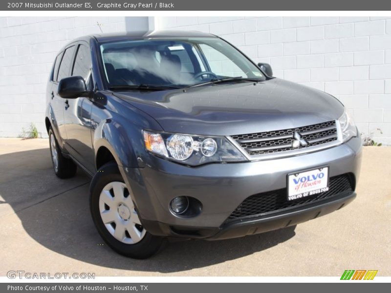 Graphite Gray Pearl / Black 2007 Mitsubishi Outlander ES