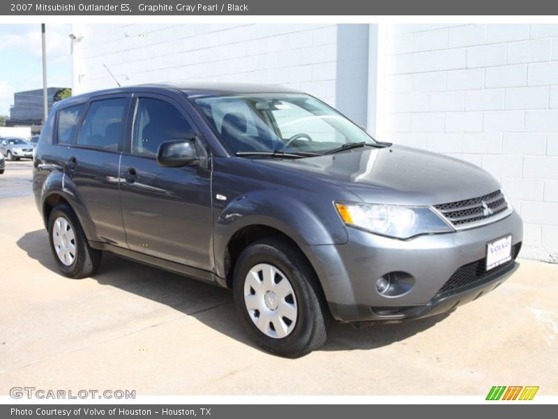 Graphite Gray Pearl / Black 2007 Mitsubishi Outlander ES