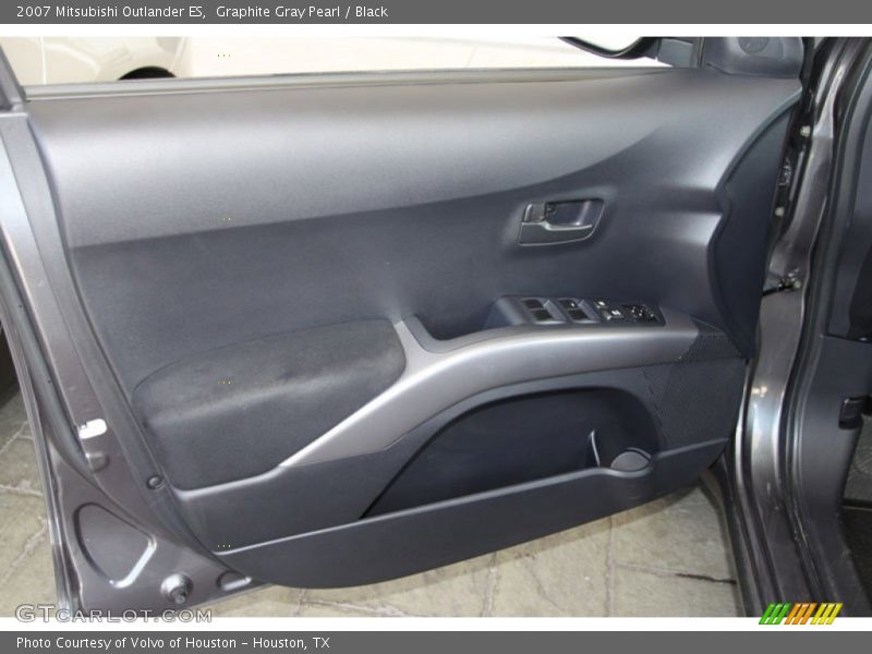 Graphite Gray Pearl / Black 2007 Mitsubishi Outlander ES