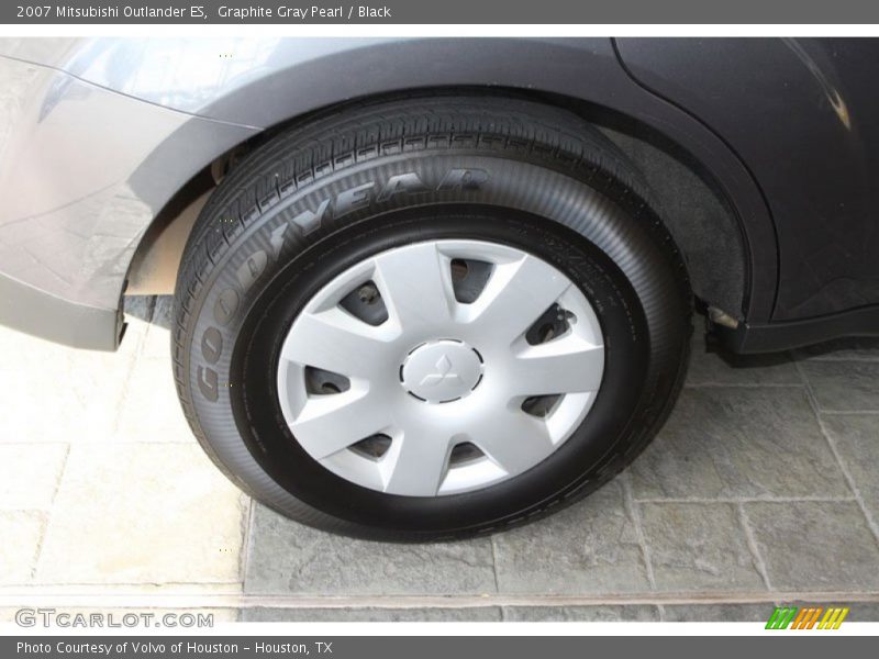 Graphite Gray Pearl / Black 2007 Mitsubishi Outlander ES