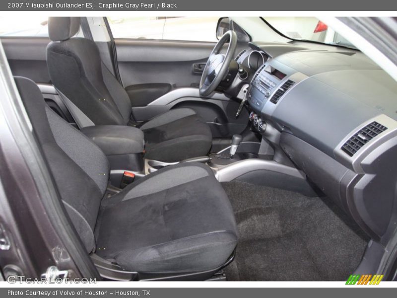 Graphite Gray Pearl / Black 2007 Mitsubishi Outlander ES